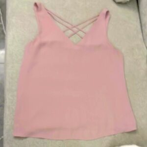 Express Pink Backless Tank Top